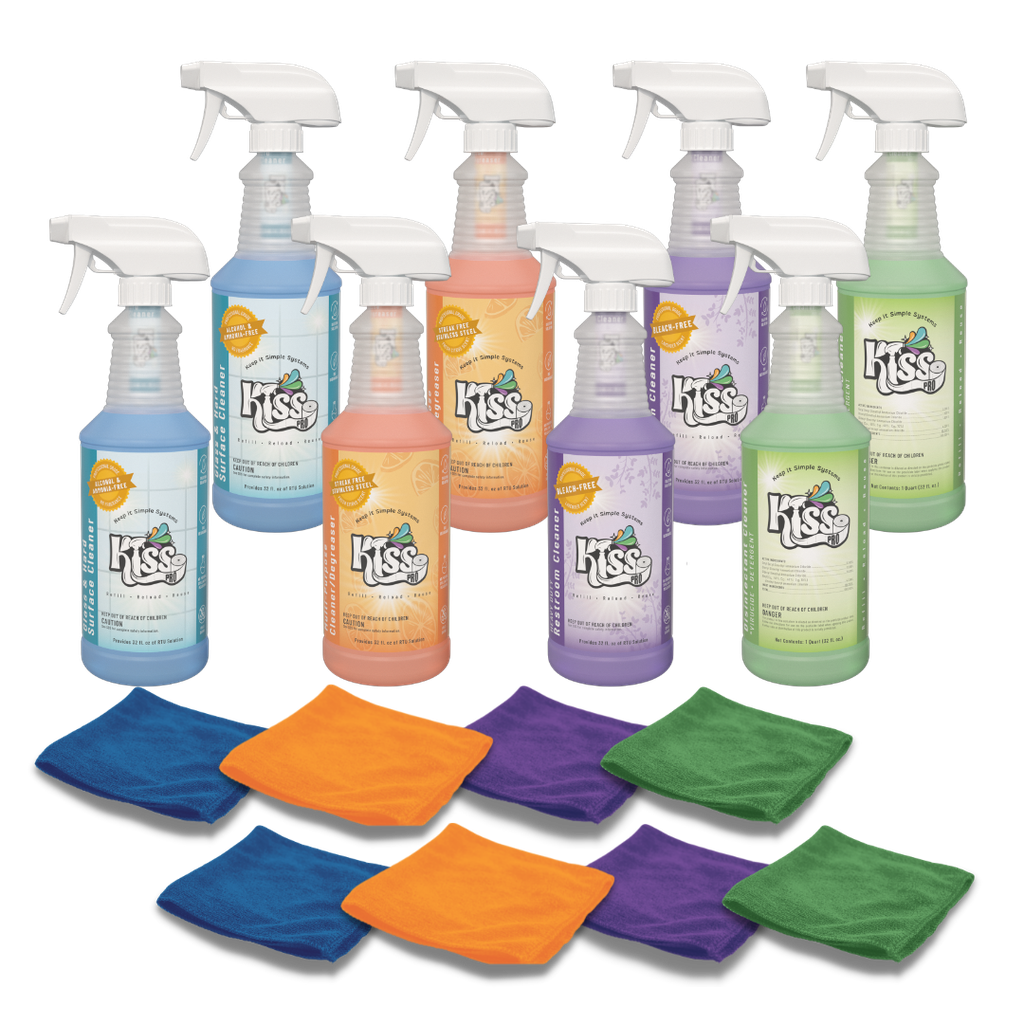 KISS - Reuse Mini - 8 Bottles/Triggers 8 Towels
